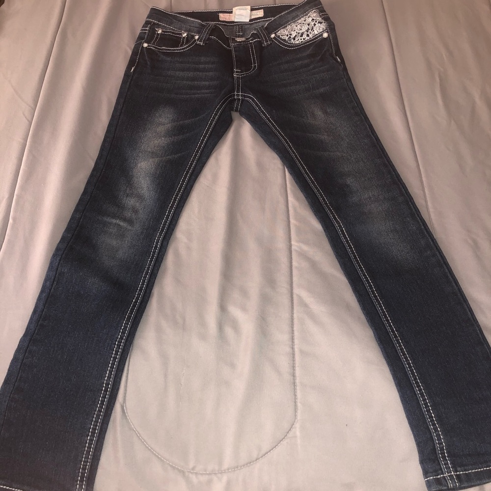 Lace pocket Jeans